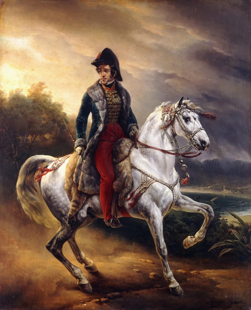 Ritratto di Justo Machado y Salcedo, console spagnolo a Parigi a cavallo, 1821